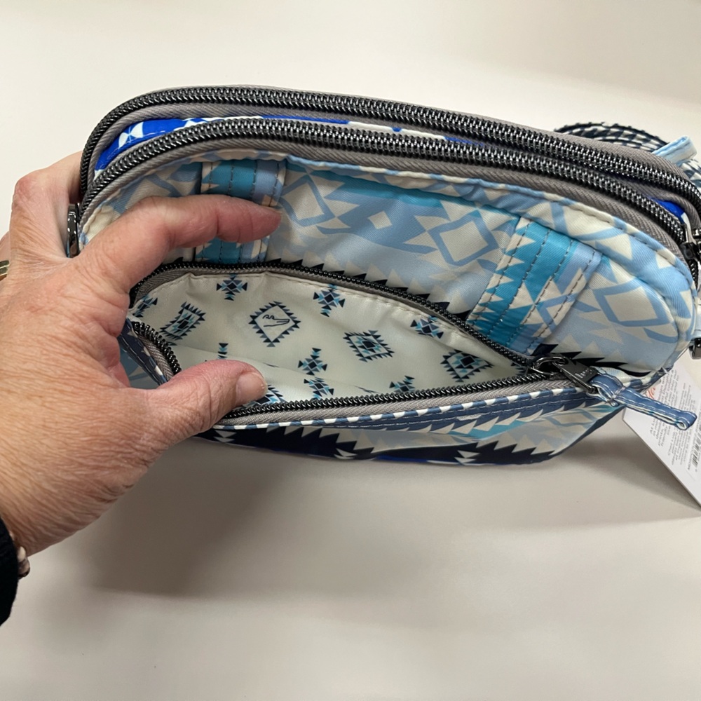 LUG Guild Collection Super Coupe 2 Crossbody Bag NWT
Color: Southwest Geese Blue - Picture 7 of 7